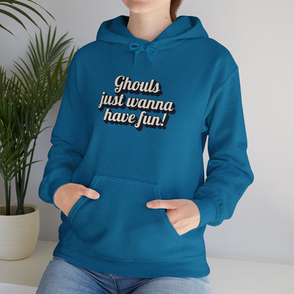 Ghouls Just Wanna Have Fun | Unisex Heavy Blend™ Hooded Sweatshirt - Hoodie | A quirky, joy-filled design from Have Fun Spread Joy.