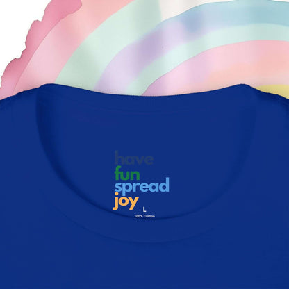 Equality Is a Family Value – Kids' Retro Rainbow Pride T-Shirt - Kids clothes | A quirky, joy-filled design from Have Fun Spread Joy.