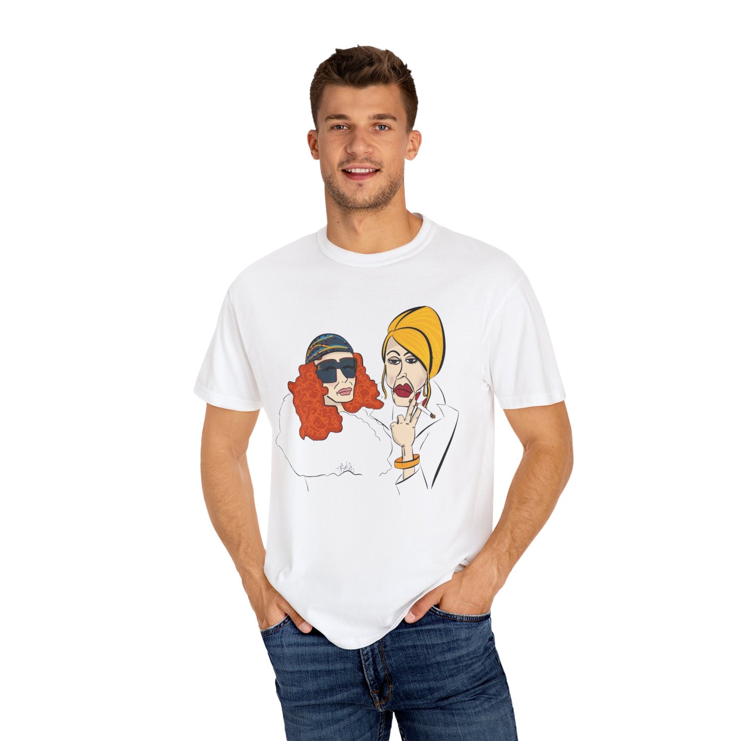 An Absolutely Fabulous Illustrated | Unisex Garment-Dyed T-shirt