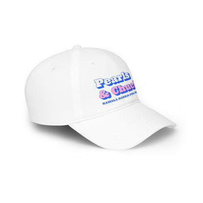 Pearls & Chucks Low Profile Baseball Cap - Hats | A quirky, joy-filled design from Have Fun Spread Joy.