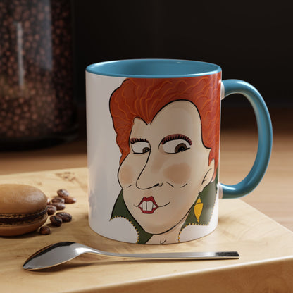 Illustrated Winifred Sanderson-Inspired Coffee or Tea Mug (11, 15oz) - Mug | A quirky, joy-filled design from Have Fun Spread Joy.