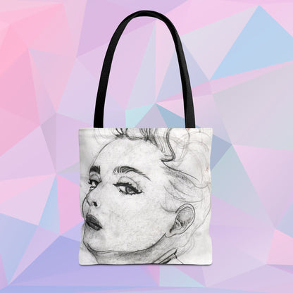Living in a Material Tote | Tote Bag - Bags | A quirky, joy-filled design from Have Fun Spread Joy.