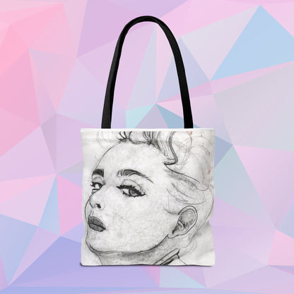 Living in a Material Tote | Tote Bag - Bags | A quirky, joy-filled design from Have Fun Spread Joy.