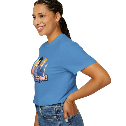 Working 9 to Fabulous | Unisex Garment-Dyed T-shirt - T-Shirt | A quirky, joy-filled design from Have Fun Spread Joy.