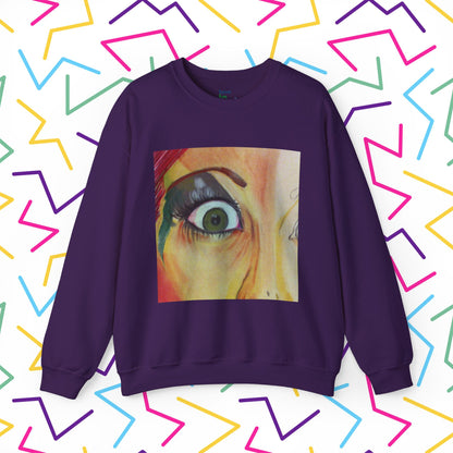 All Through the Sweatshirt | Unisex Heavy Blend™ Crewneck Sweatshirt - Sweatshirt | A quirky, joy-filled design from Have Fun Spread Joy.
