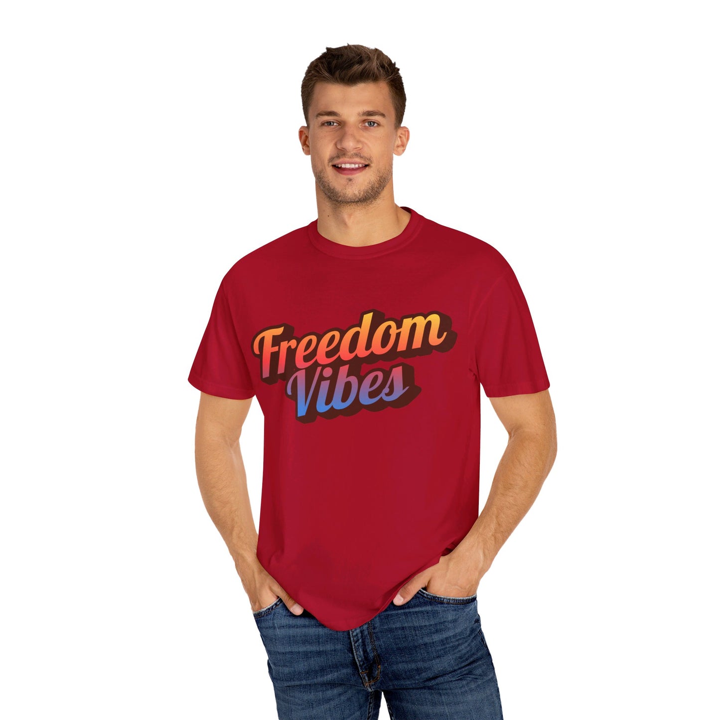 Freedom Vibes | Unisex Garment-Dyed T-shirt