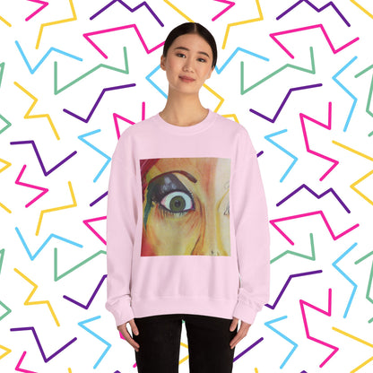 All Through the Sweatshirt | Unisex Heavy Blend™ Crewneck Sweatshirt - Sweatshirt | A quirky, joy-filled design from Have Fun Spread Joy.