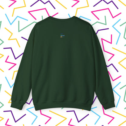 All Through the Sweatshirt | Unisex Heavy Blend™ Crewneck Sweatshirt - Sweatshirt | A quirky, joy-filled design from Have Fun Spread Joy.