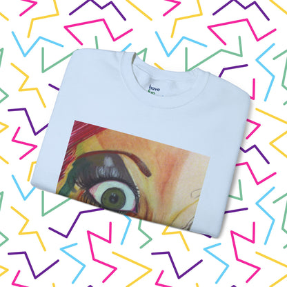 All Through the Sweatshirt | Unisex Heavy Blend™ Crewneck Sweatshirt - Sweatshirt | A quirky, joy-filled design from Have Fun Spread Joy.