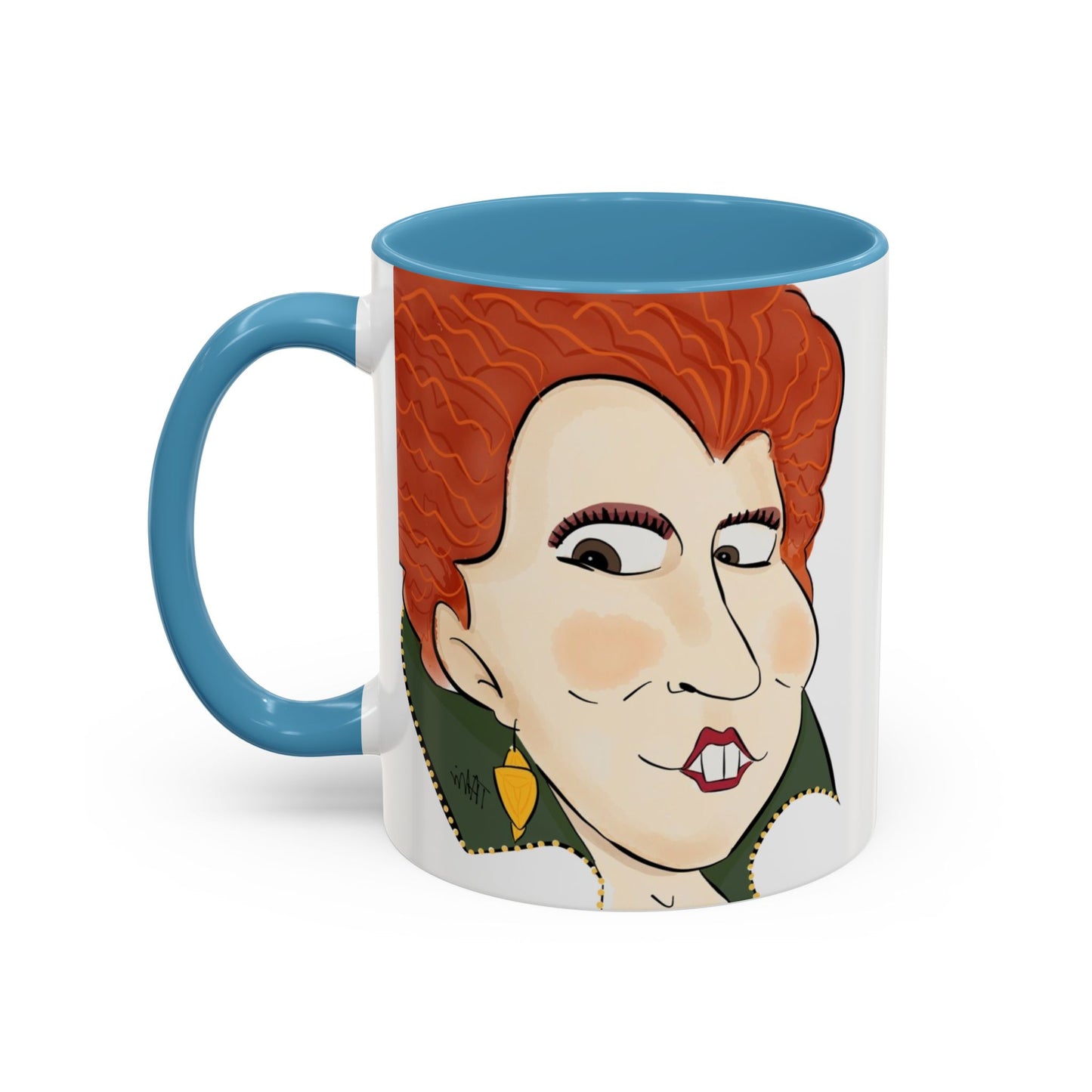 Illustrated Winifred Sanderson-Inspired Coffee or Tea Mug (11, 15oz)