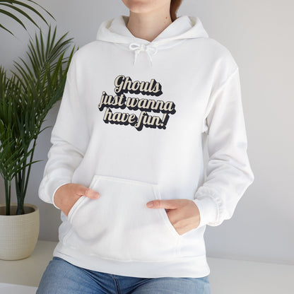 Ghouls Just Wanna Have Fun | Unisex Heavy Blend™ Hooded Sweatshirt - Hoodie | A quirky, joy-filled design from Have Fun Spread Joy.