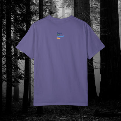 If You Haunt It, Flaunt It Illustrated Tee | Unisex Garment-Dyed T-shirt - T-Shirt | A quirky, joy-filled design from Have Fun Spread Joy.