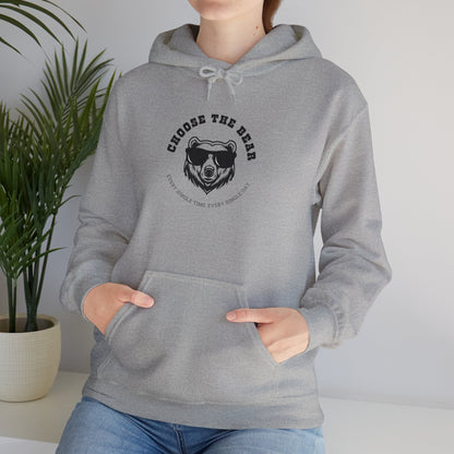 Choose the Bear | Unisex Heavy Blend™ Hooded Sweatshirt - Hoodie | A quirky, joy-filled design from Have Fun Spread Joy.
