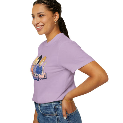 Working 9 to Fabulous | Unisex Garment-Dyed T-shirt - T-Shirt | A quirky, joy-filled design from Have Fun Spread Joy.