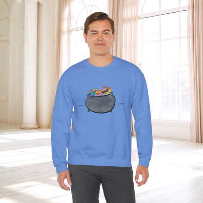 Pot O’Berets | Unisex Heavy Blend™ Crewneck Sweatshirt - Sweatshirt | A quirky, joy-filled design from Have Fun Spread Joy.