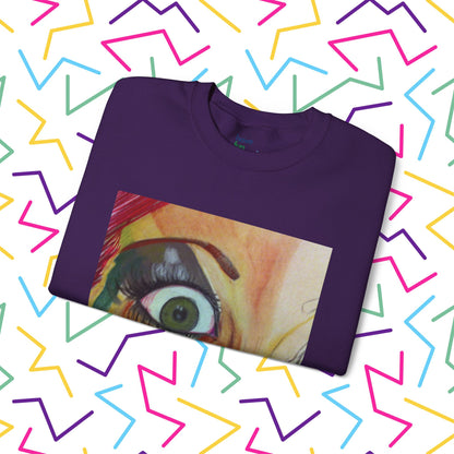 All Through the Sweatshirt | Unisex Heavy Blend™ Crewneck Sweatshirt - Sweatshirt | A quirky, joy-filled design from Have Fun Spread Joy.