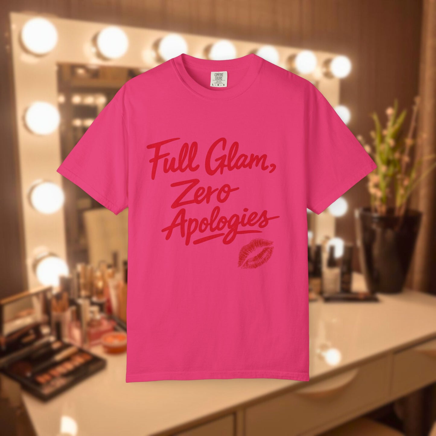 Full Glam, Zero Apologies | Unisex Graphic Crewneck T-Shirt
