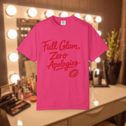 Full Glam, Zero Apologies | Unisex Graphic Crewneck T-Shirt