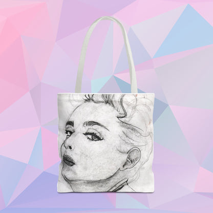 Living in a Material Tote | Tote Bag - Bags | A quirky, joy-filled design from Have Fun Spread Joy.
