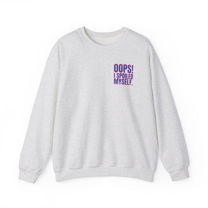 Embroidered Crewneck Sweatshirt - Oops! I spoiled myself. - Sweatshirt | A quirky, joy-filled design from Have Fun Spread Joy.