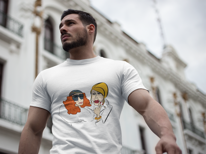 An Absolutely Fabulous Illustrated | Unisex Garment-Dyed T-shirt - T-Shirt | A quirky, joy-filled design from Have Fun Spread Joy.