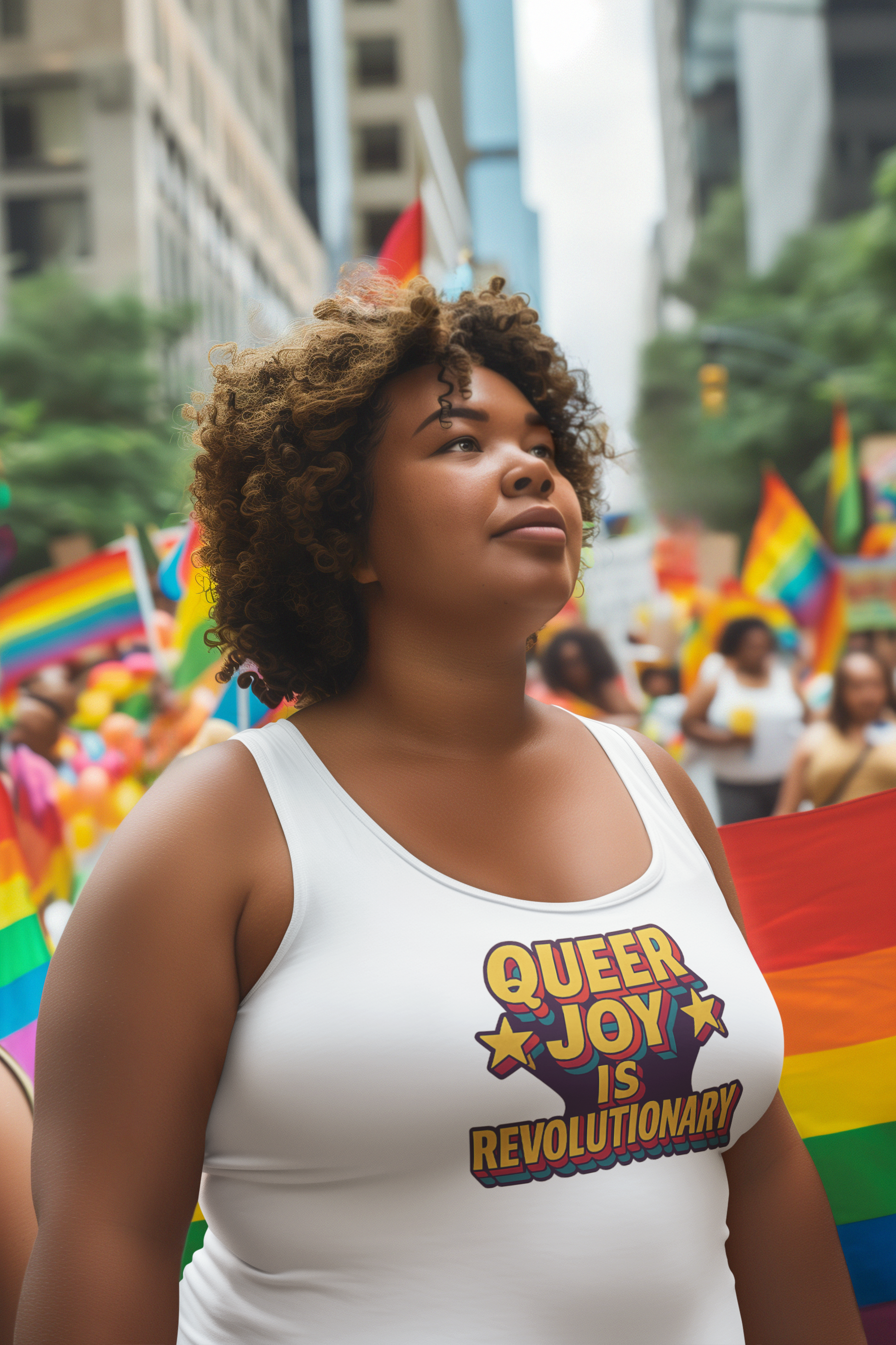 Hot Queer Summer Unisex Tank Top – LGBTQ+ Pride Clothing - Tank Top | A quirky, joy-filled design from Have Fun Spread Joy.