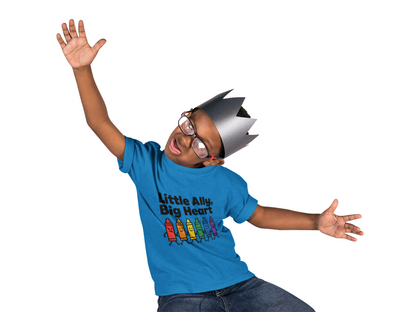 Little Allies, Big Heart – Kids Fine Jersey Tee - Kids clothes | A quirky, joy-filled design from Have Fun Spread Joy.