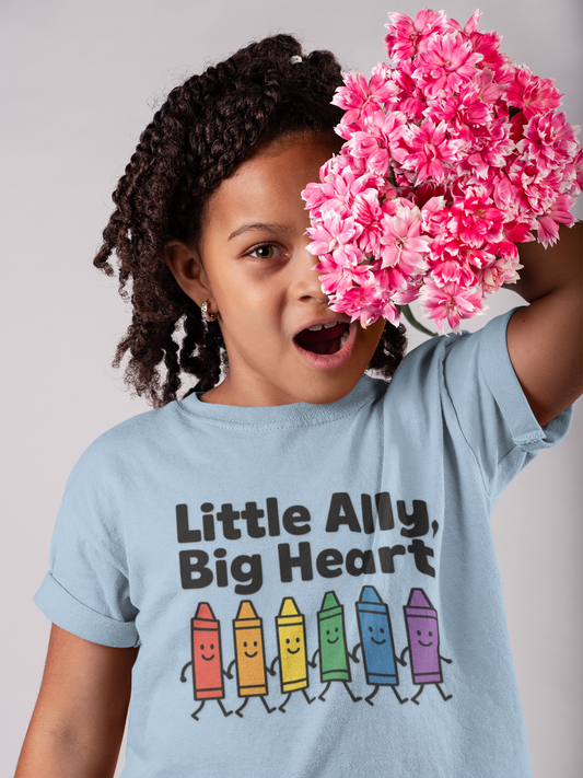Little Allies, Big Heart – Kids Fine Jersey Tee - Kids clothes | A quirky, joy-filled design from Have Fun Spread Joy.