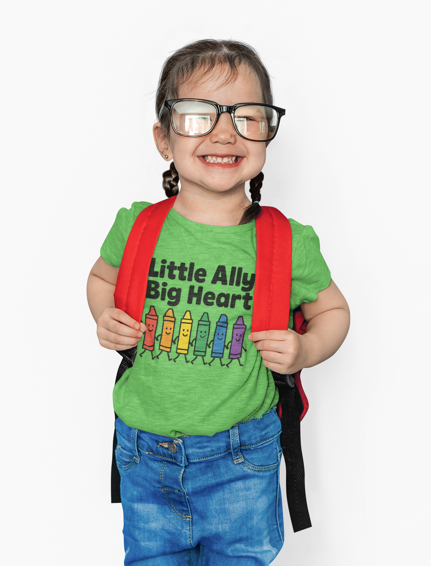 Little Allies, Big Heart – Kids Fine Jersey Tee - Kids clothes | A quirky, joy-filled design from Have Fun Spread Joy.