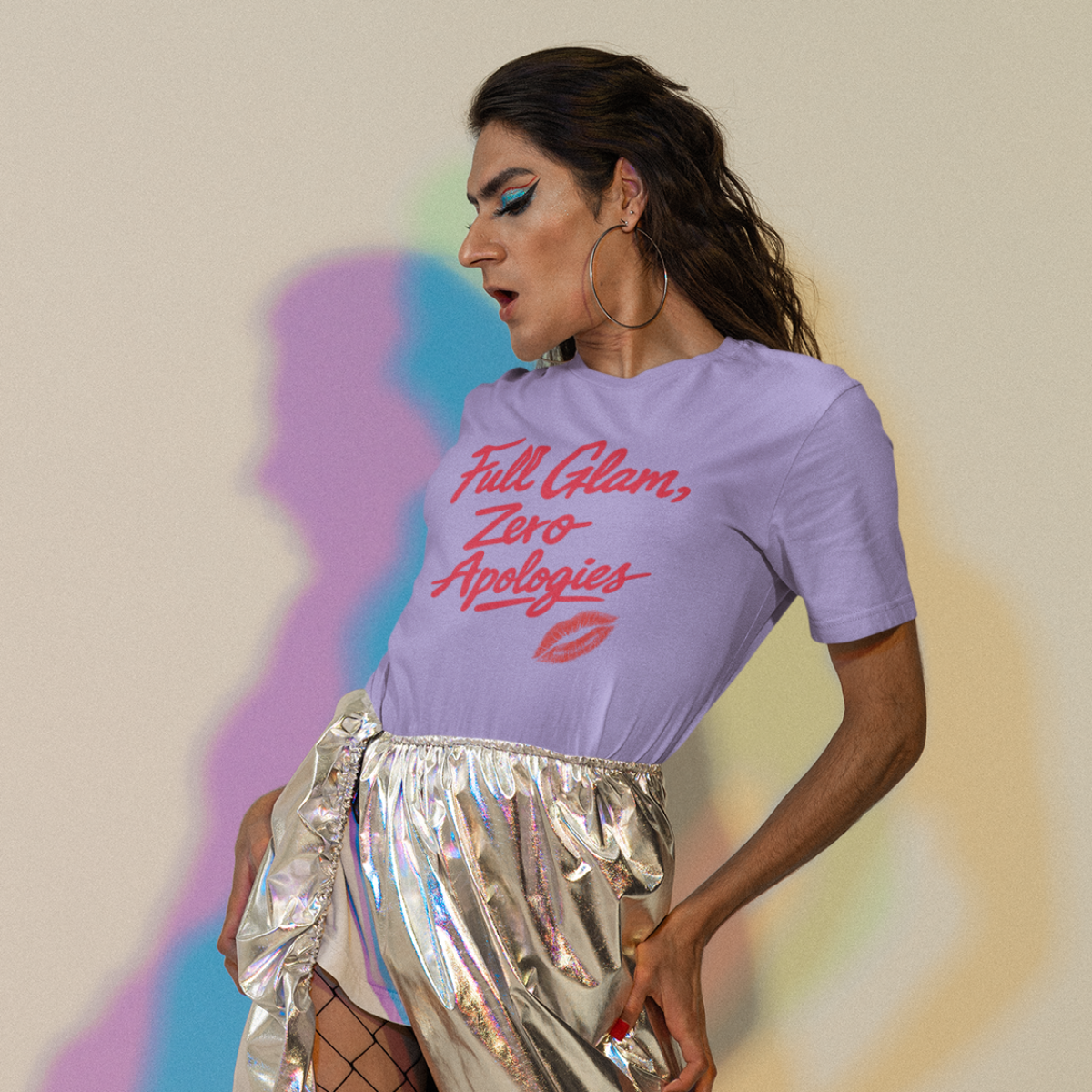 Full Glam, Zero Apologies | Unisex Graphic Crewneck T-Shirt