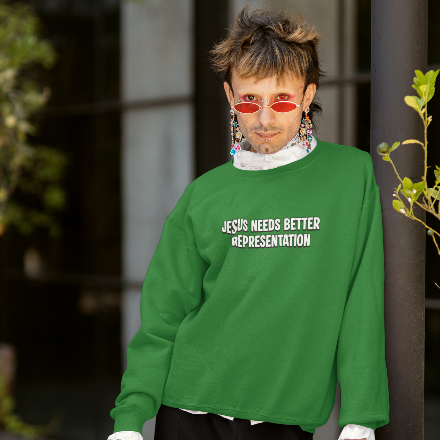Jesus Needs Better Representation | Unisex Statement Crewneck Sweatshirt
