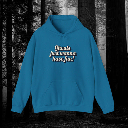 Ghouls Just Wanna Have Fun | Unisex Heavy Blend™ Hooded Sweatshirt - Hoodie | A quirky, joy-filled design from Have Fun Spread Joy.