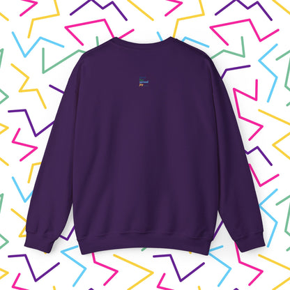 All Through the Sweatshirt | Unisex Heavy Blend™ Crewneck Sweatshirt - Sweatshirt | A quirky, joy-filled design from Have Fun Spread Joy.
