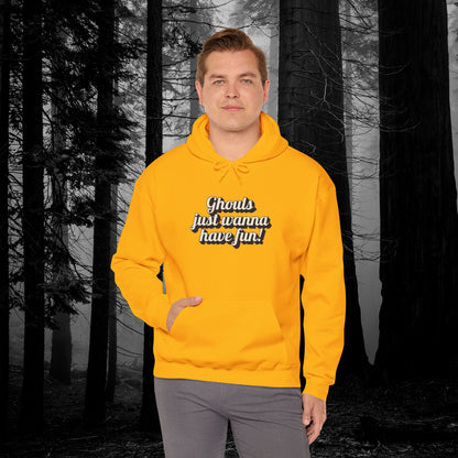 Ghouls Just Wanna Have Fun | Unisex Heavy Blend™ Hooded Sweatshirt - Hoodie | A quirky, joy-filled design from Have Fun Spread Joy.