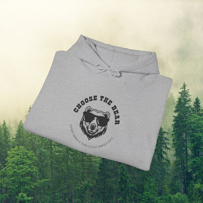 Choose the Bear | Unisex Heavy Blend™ Hooded Sweatshirt - Hoodie | A quirky, joy-filled design from Have Fun Spread Joy.