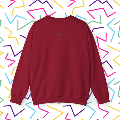 All Through the Sweatshirt | Unisex Heavy Blend™ Crewneck Sweatshirt - Sweatshirt | A quirky, joy-filled design from Have Fun Spread Joy.