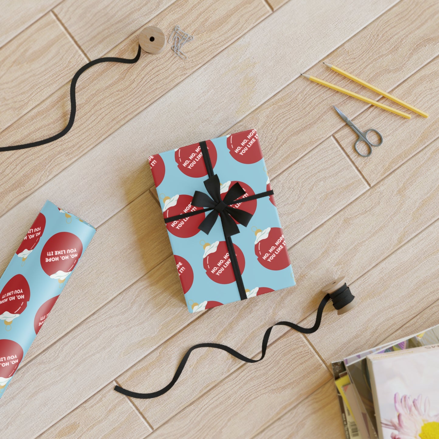 Ho Ho Hope You Like It | Christmas Gift Wrapping Paper Rolls, 1pc