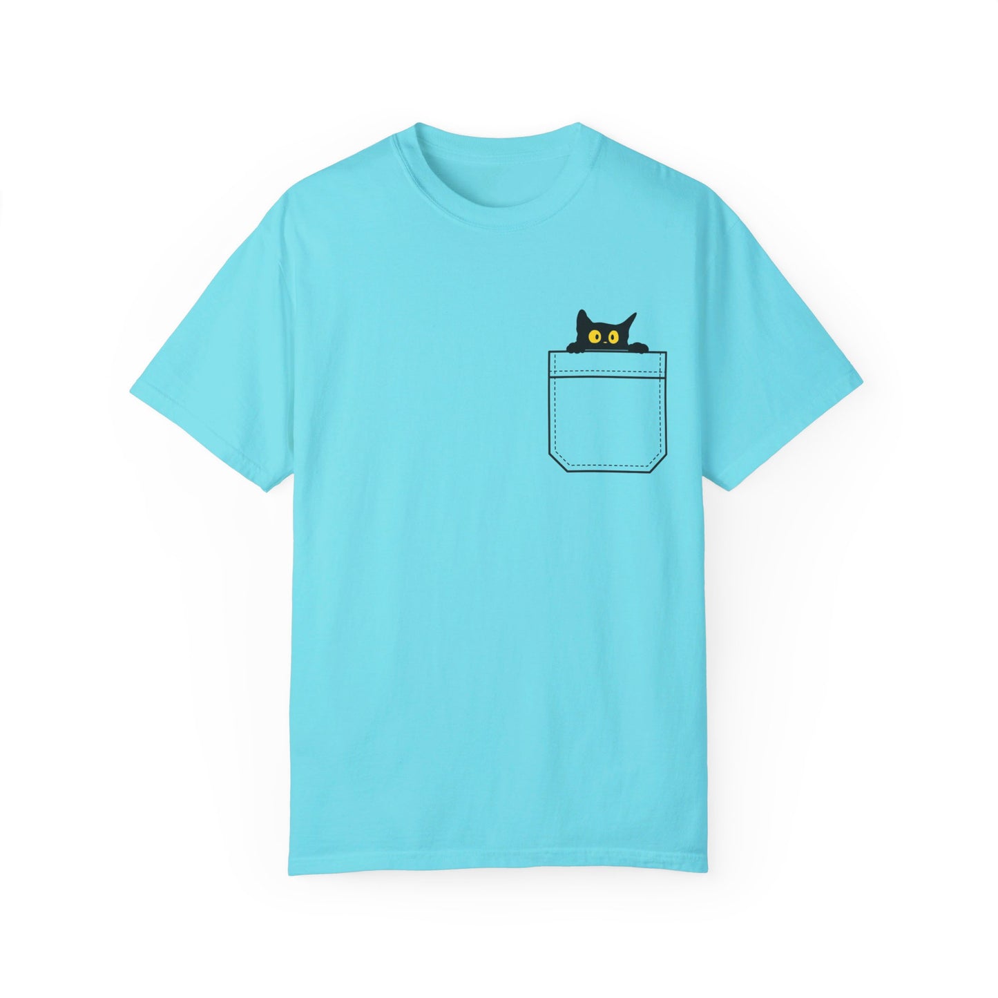 Pocket Cat T-Shirt | Unisex Garment-Dyed T-shirt