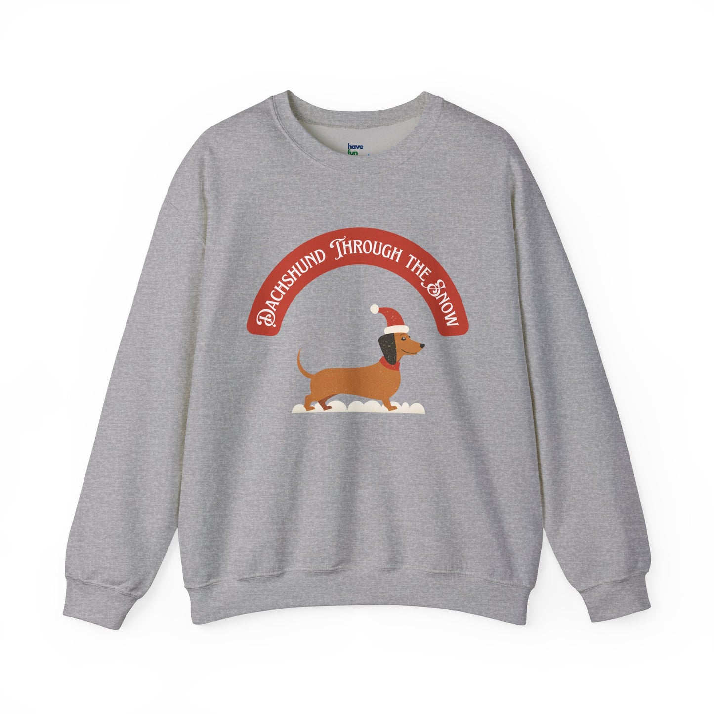 Dachshund Through the Snow | Unisex Heavy Blend™ Crewneck Sweatshirt