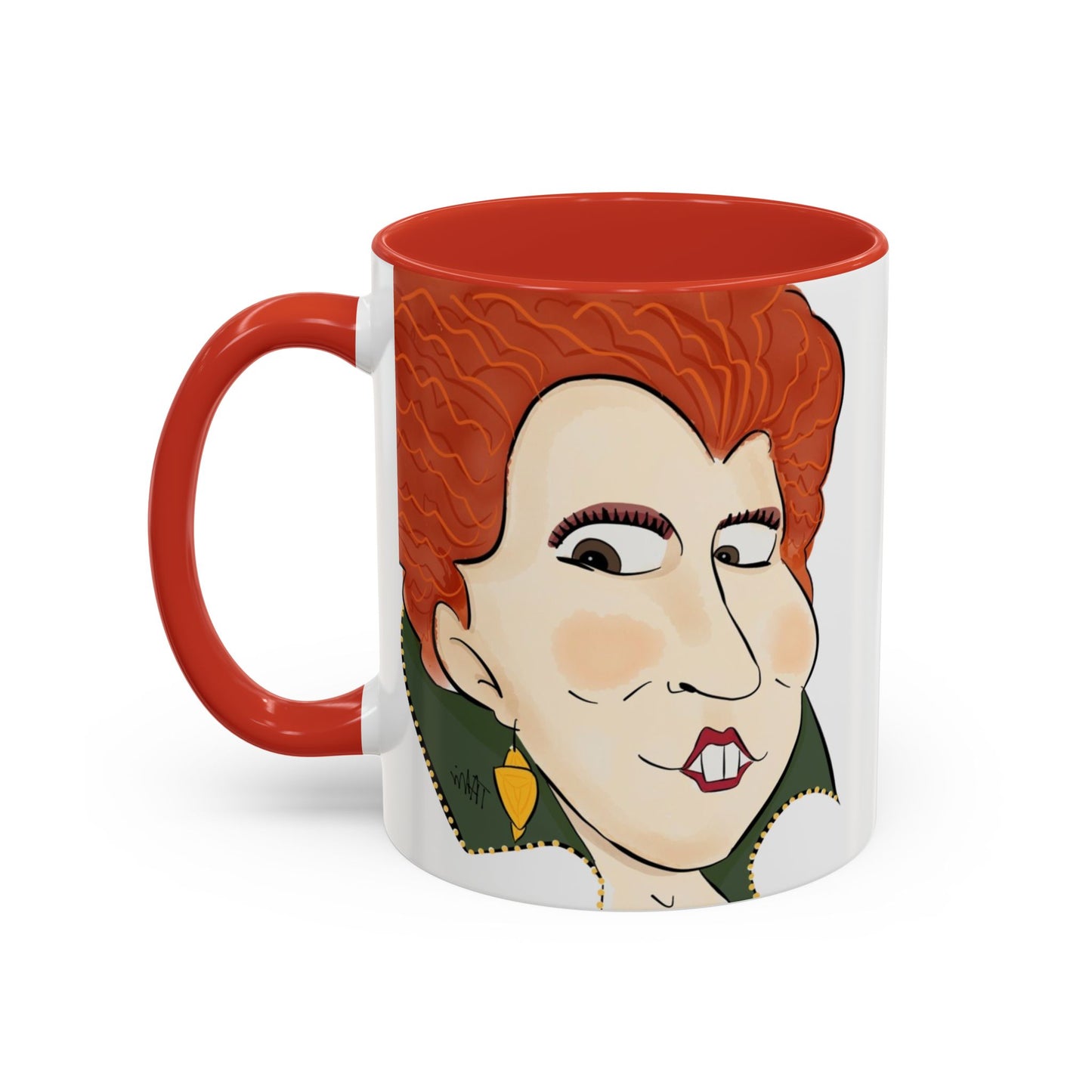 Illustrated Winifred Sanderson-Inspired Coffee or Tea Mug (11, 15oz)