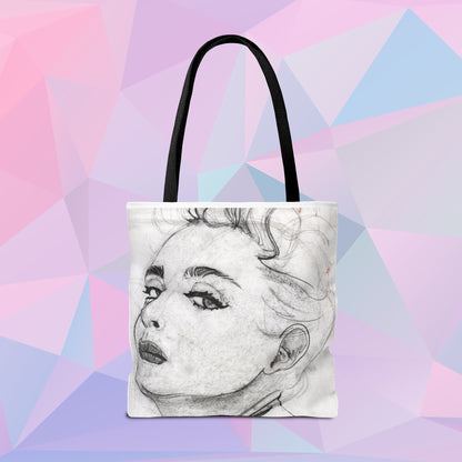 Living in a Material Tote | Tote Bag - Bags | A quirky, joy-filled design from Have Fun Spread Joy.