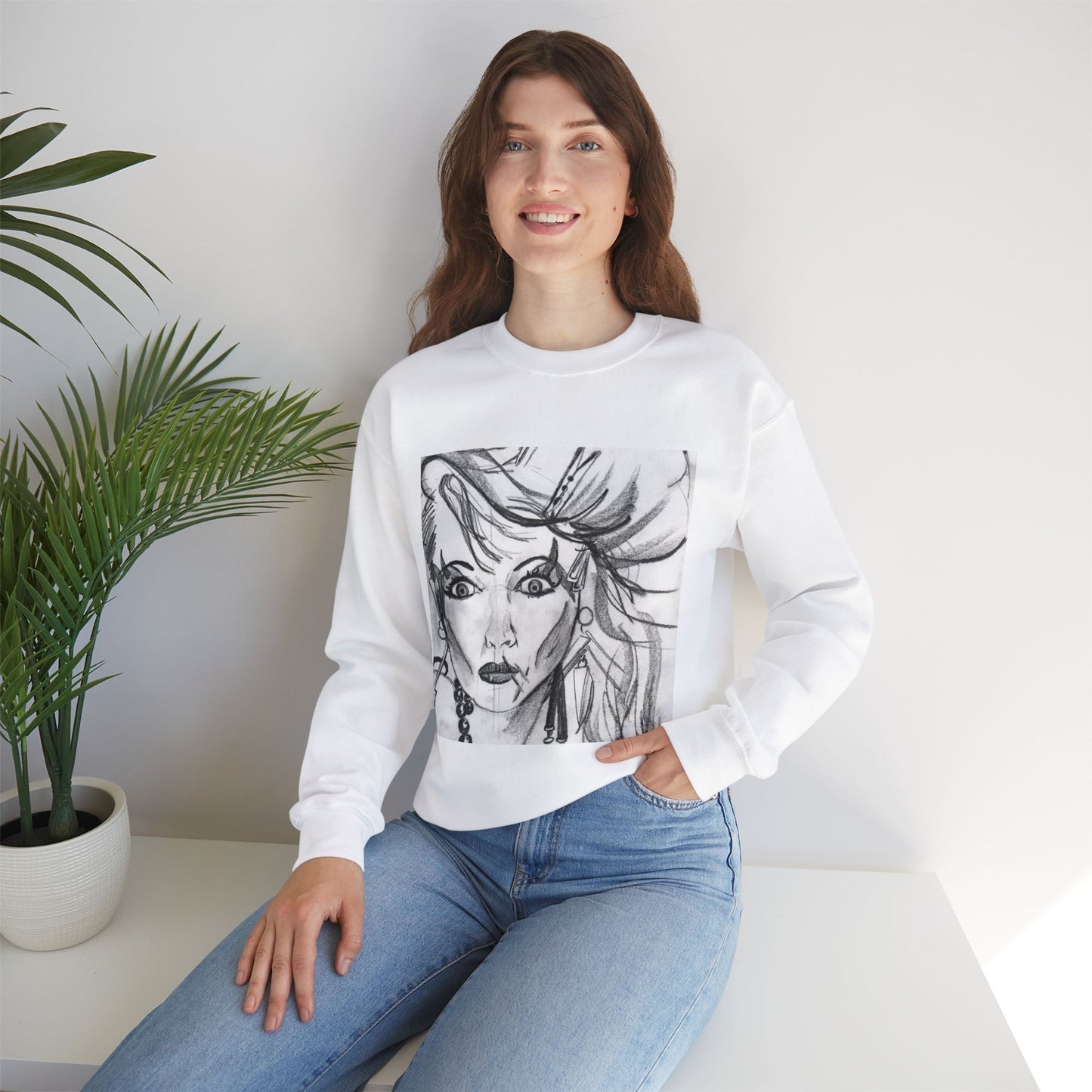 Girls Just Want to Have Cyndi | Unisex Heavy Blend™ Crewneck Sweatshirt