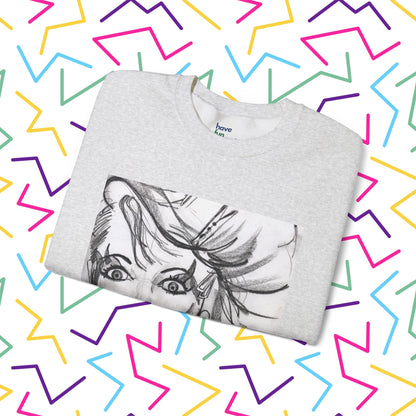 Girls Just Want to Have Cyndi | Unisex Heavy Blend™ Crewneck Sweatshirt - Sweatshirt | A quirky, joy-filled design from Have Fun Spread Joy.