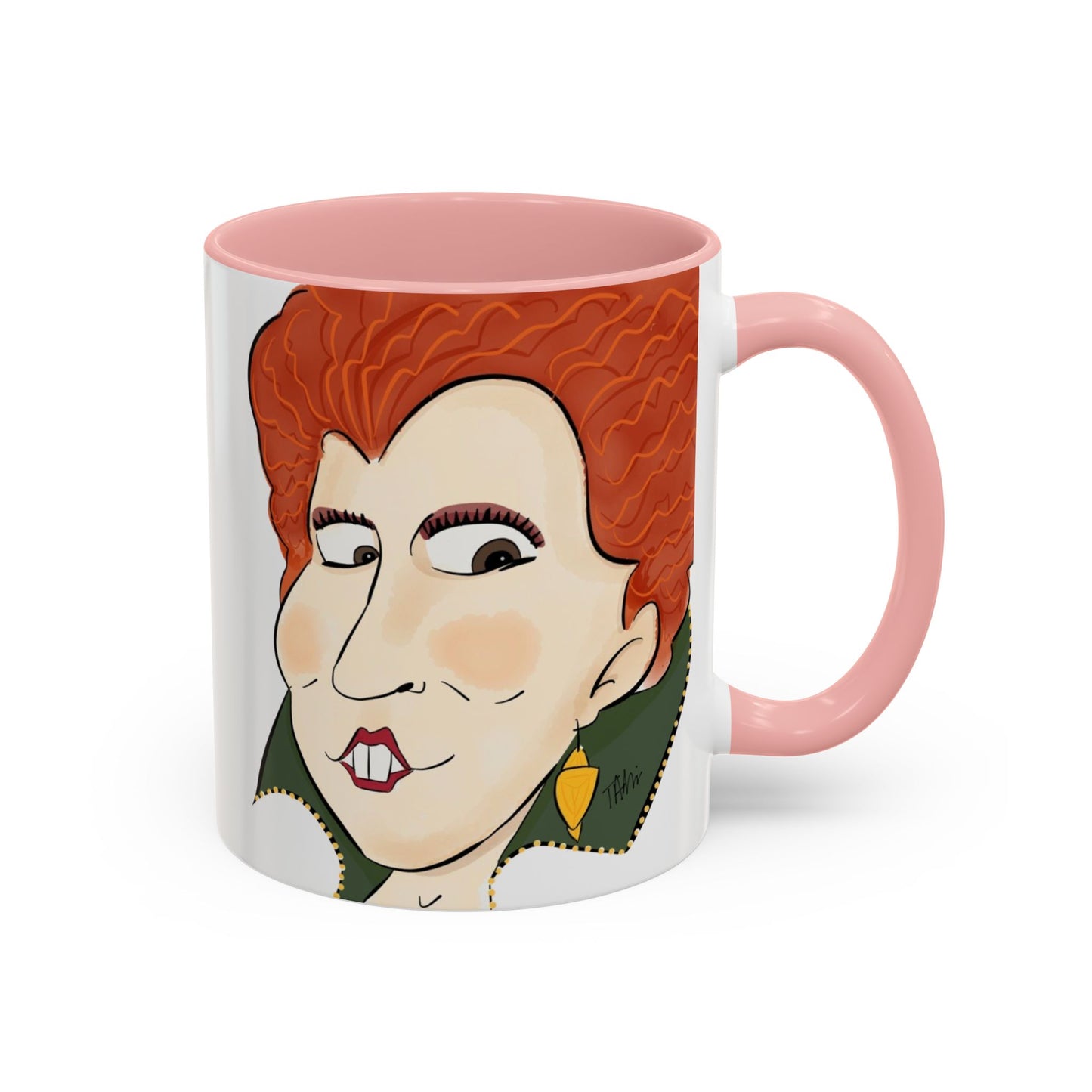 Illustrated Winifred Sanderson-Inspired Coffee or Tea Mug (11, 15oz)