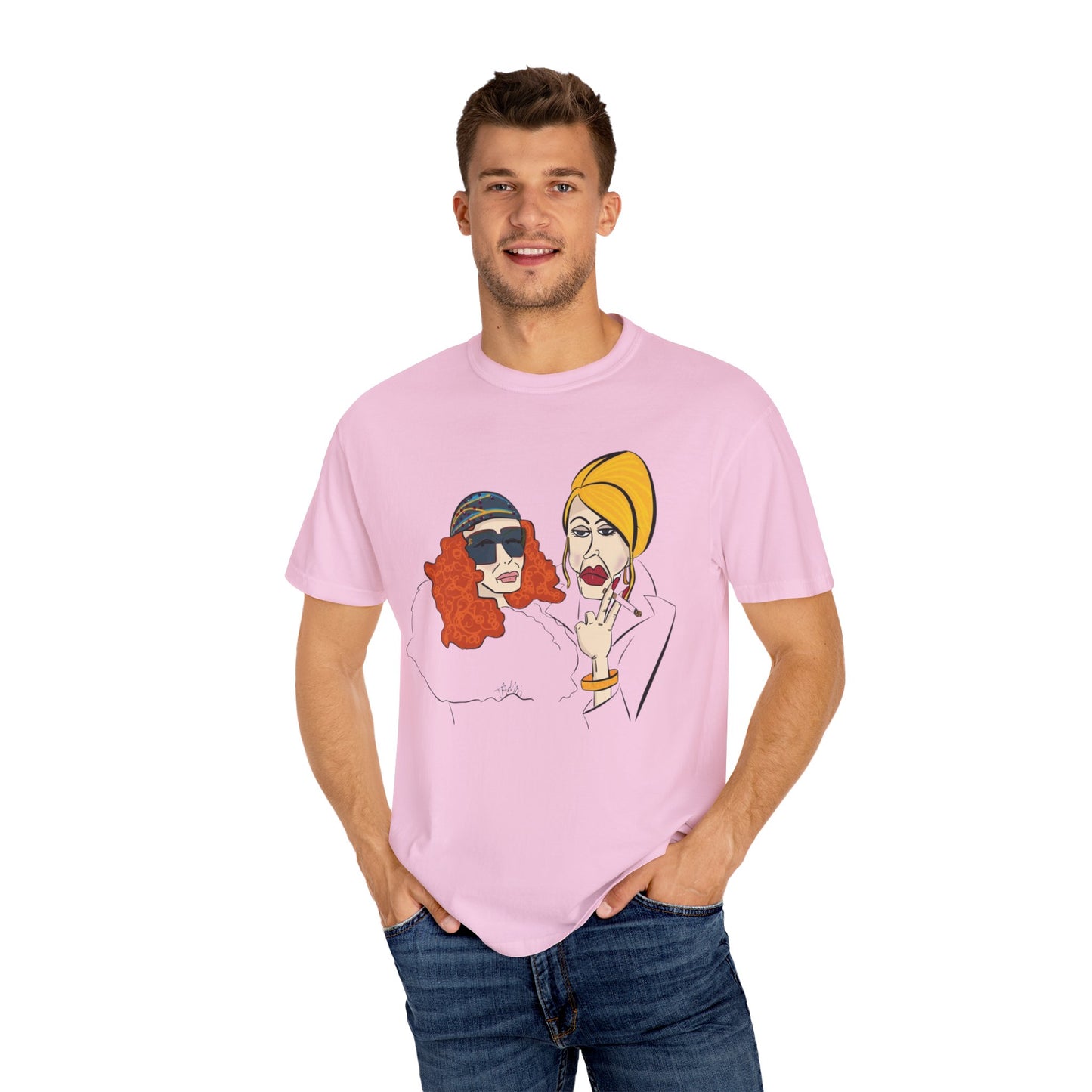 An Absolutely Fabulous Illustrated | Unisex Garment-Dyed T-shirt