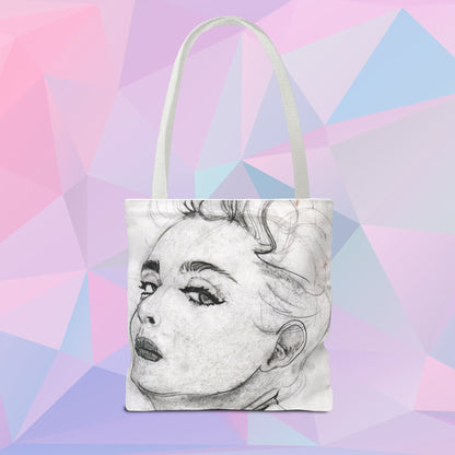 Living in a Material Tote | Tote Bag - Bags | A quirky, joy-filled design from Have Fun Spread Joy.