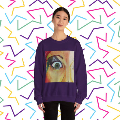 All Through the Sweatshirt | Unisex Heavy Blend™ Crewneck Sweatshirt - Sweatshirt | A quirky, joy-filled design from Have Fun Spread Joy.
