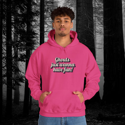 Ghouls Just Wanna Have Fun | Unisex Heavy Blend™ Hooded Sweatshirt - Hoodie | A quirky, joy-filled design from Have Fun Spread Joy.