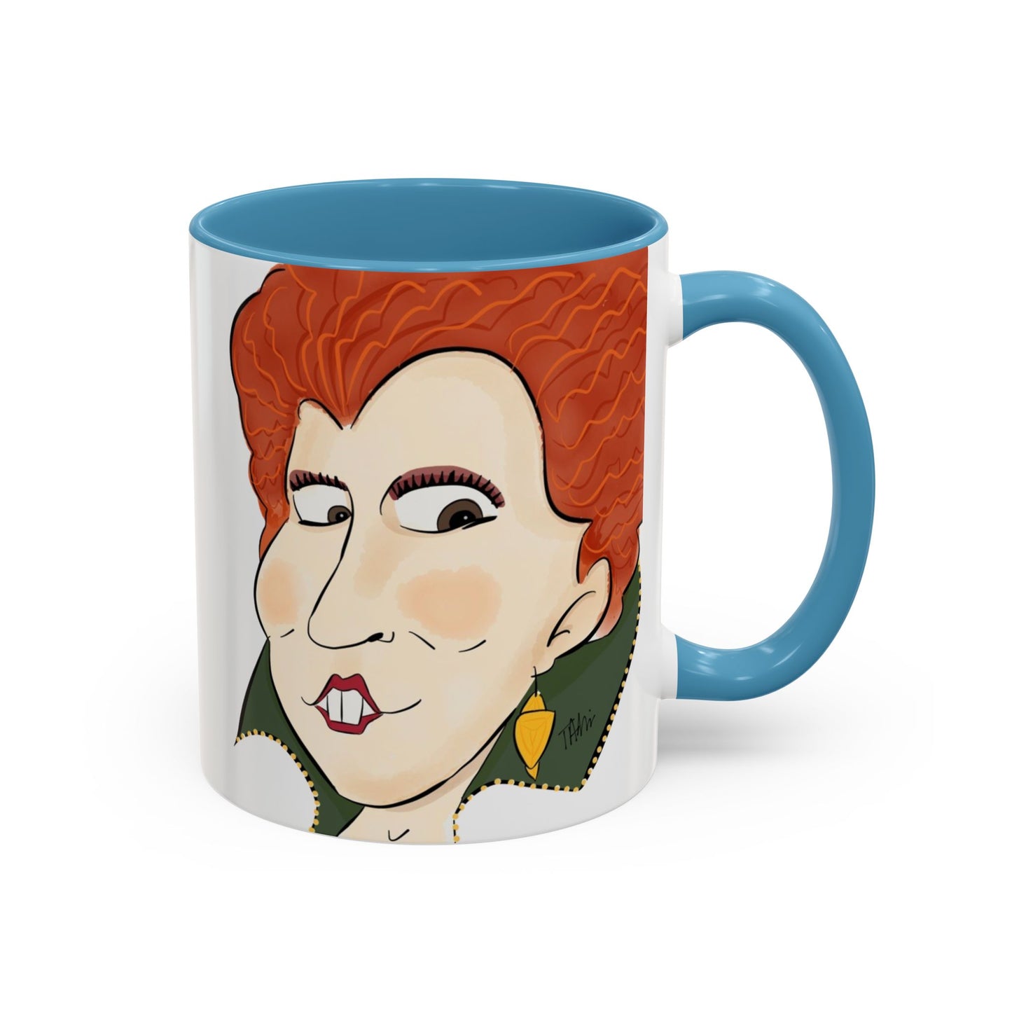 Illustrated Winifred Sanderson-Inspired Coffee or Tea Mug (11, 15oz)