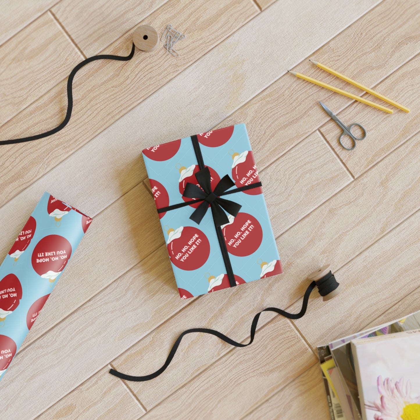 Ho Ho Hope You Like It | Christmas Gift Wrapping Paper Rolls, 1pc